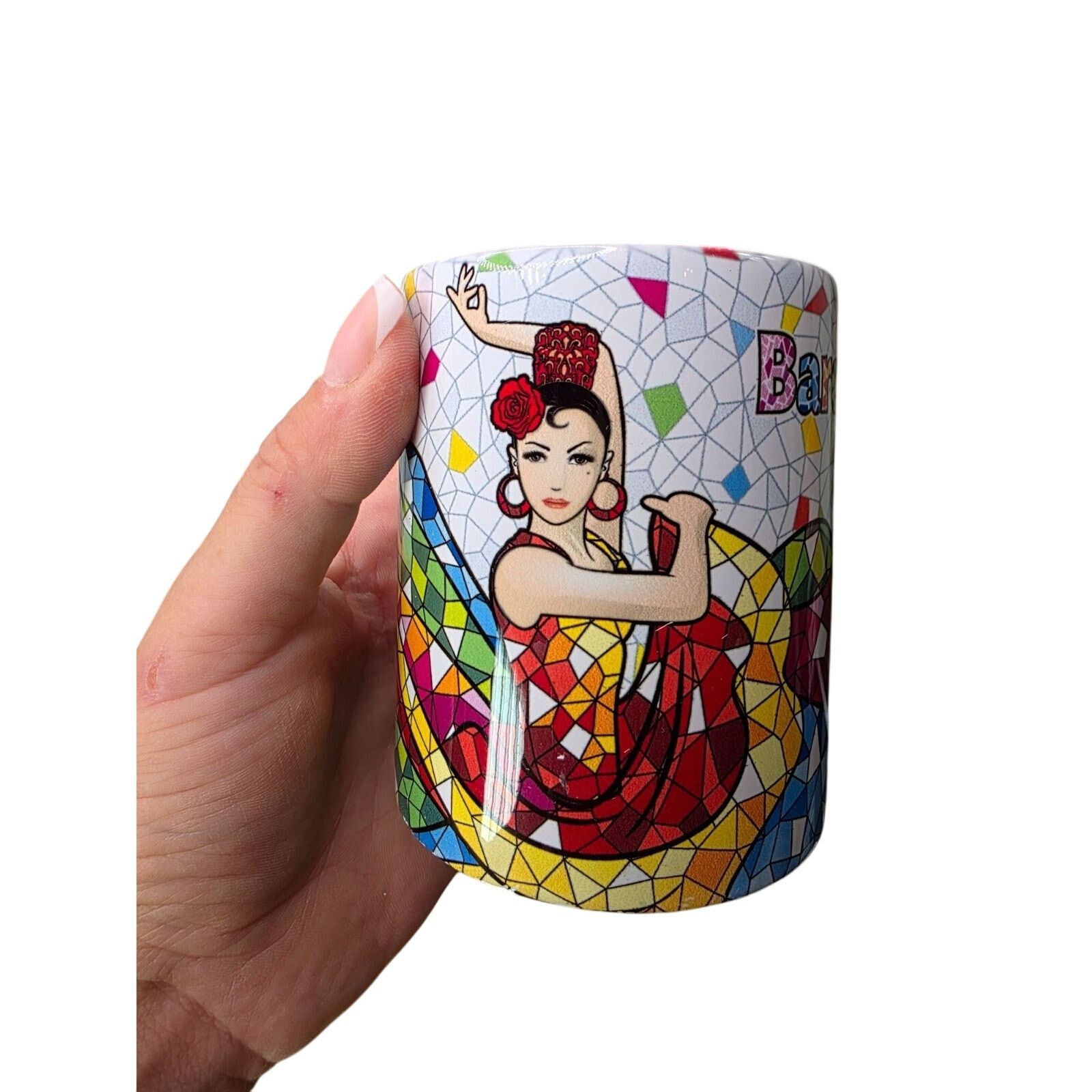 & Other Stories Barcelona Mosaic Flamenco Dancer Coffee Mug Ceramic 12oz Size ONE SIZE - 2 Thumbnail