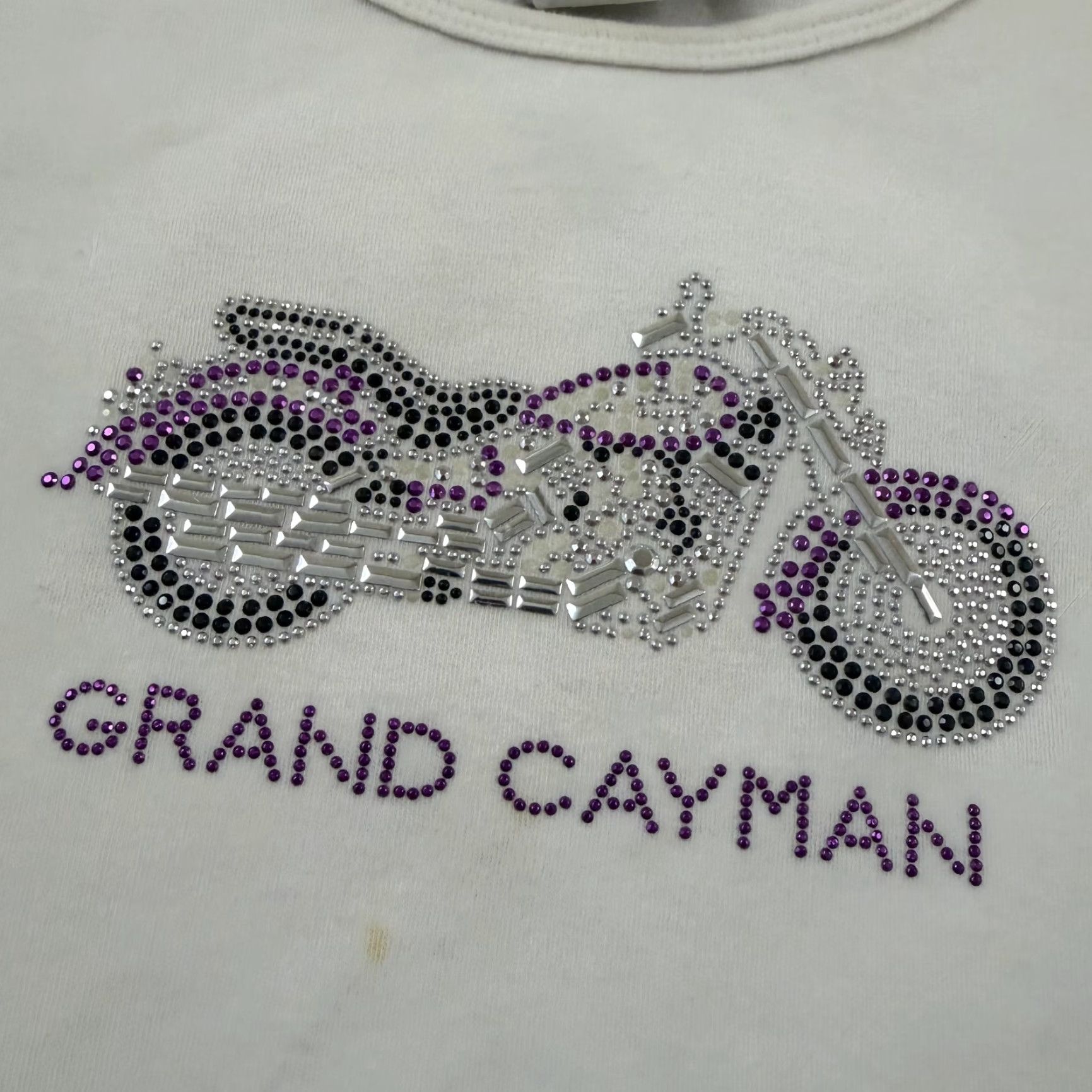 Harley Davidson VINTAGE Harley-Davidson Shirt Womens L White Studded Motorcycle USA T-Shirt Casual KnITTed Cotton Short Sleeve Size L / US 10 / IT 46 - 2 Thumbnail