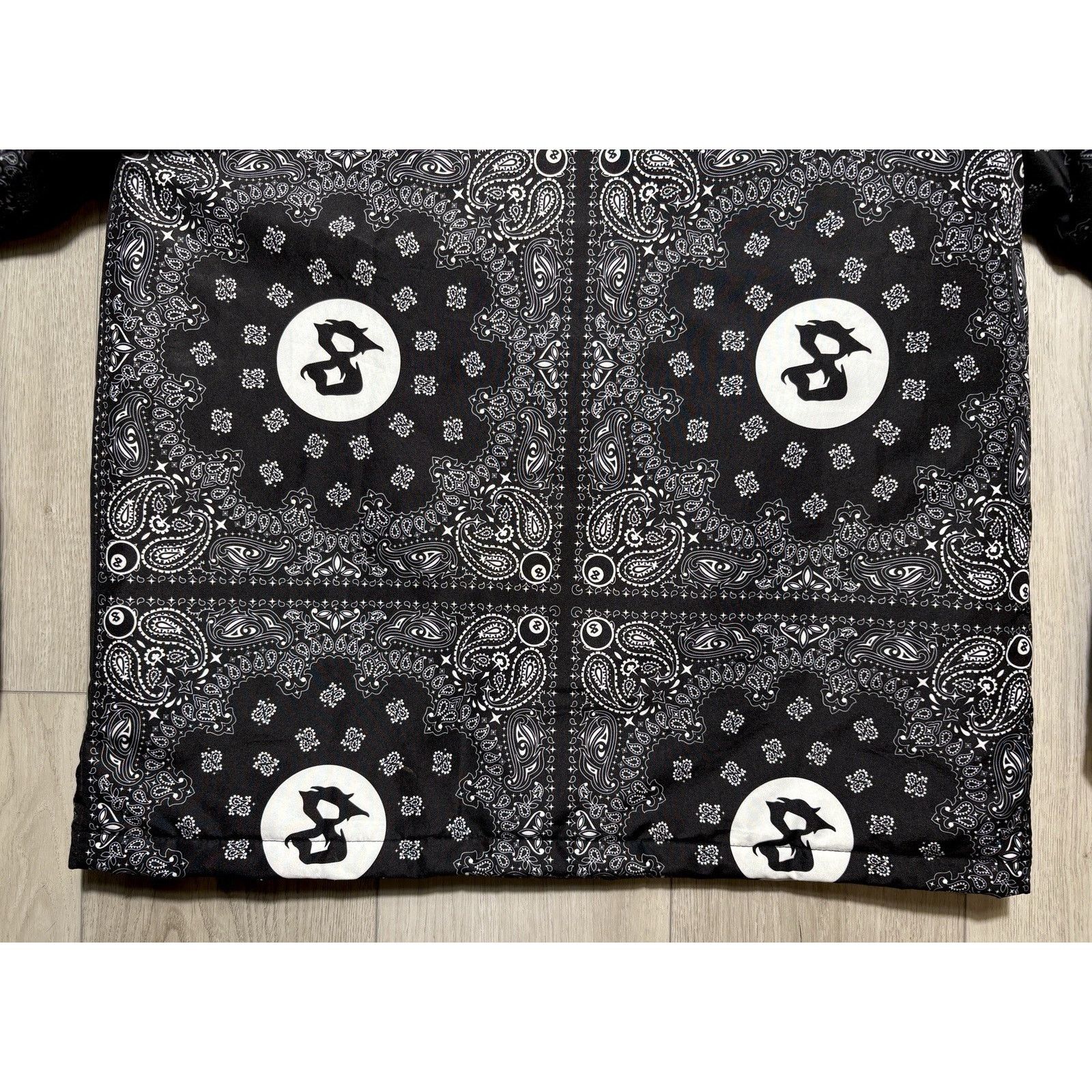 Section 8 Section Eight Y2K Paisley Bandana Streetwear Jacket Large Size US L / EU 52-54 / 3 - 14 Thumbnail