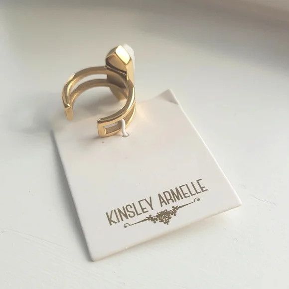Vacation Kinsley Armelle Parvus White Quartz Ring Gift Spring Summer Size ONE SIZE - 6 Thumbnail