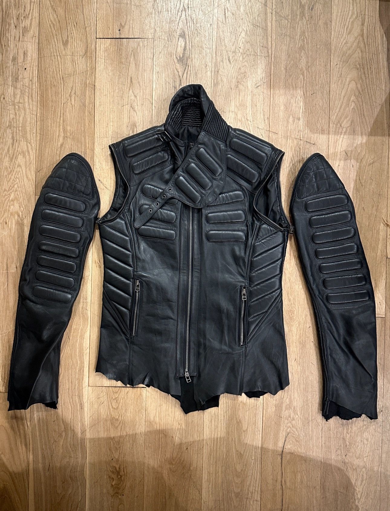 Yasuyuki Ishii Yasuyuki Ishii FW24 Leather Racing Jacket Size US L / EU 52-54 / 3 - 2 Thumbnail