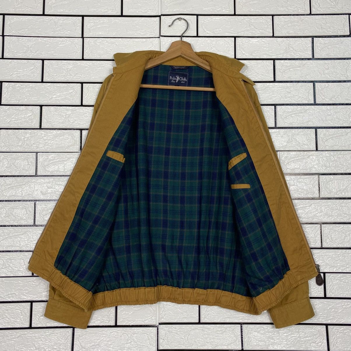 Vintage 📌Vintage Bomber Jacket Detroit Polo Club Blanket Tartan Size US L / EU 52-54 / 3 - 14 Thumbnail