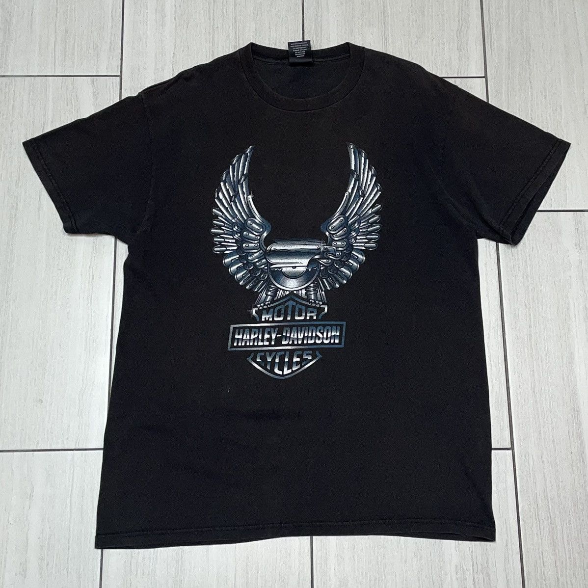 Harley Davidson Harley Davidson Chrome Winged Motor Logo Size US L / EU 52-54 / 3 - 1 Thumbnail