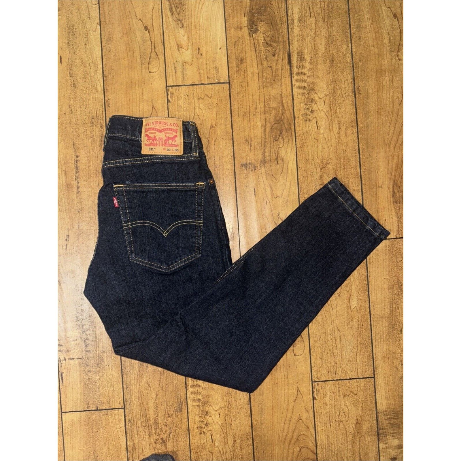 Levi's Levi’s 531 Denim Jeans Dark Blue 28x29 Measured Size US 28 / EU 44 - 1 Thumbnail