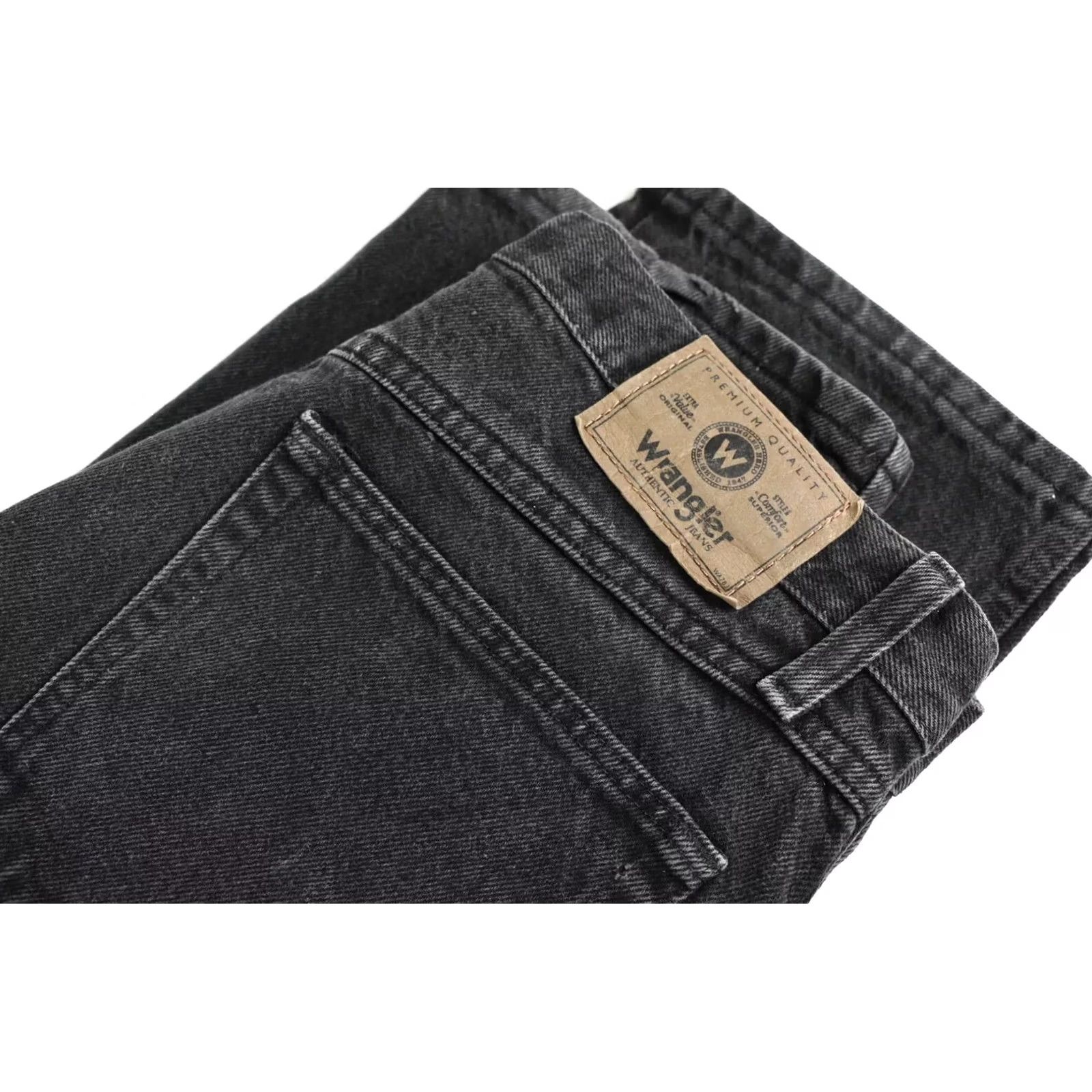 Wrangler WRANGLER Jeans Men's Regular W32/L32 Zip Fly Black Denim Pants Size US 32 / EU 48 - 5 Thumbnail