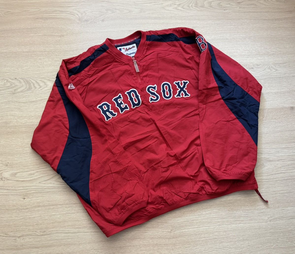 Majestic Vintage Majestic MLB Red Sox Baseball Nylon Jacket Size US XL / EU 56 / 4 - 1 Thumbnail