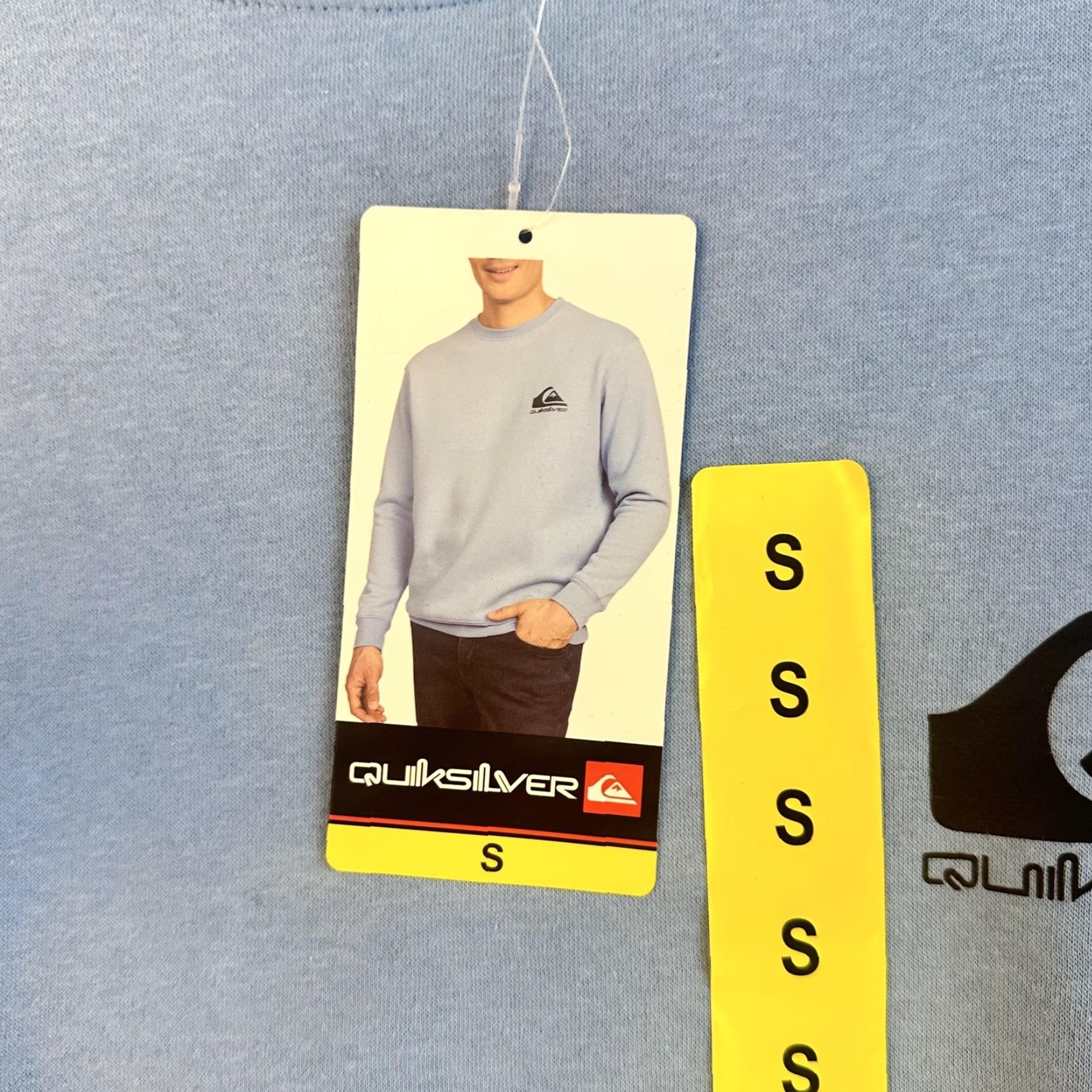 Quiksilver Quiksilver Sweatshirt Mens S Pullover Blue Graphic Print NWT Crew Neck Skater Surf Shirt Size US S / EU 44-46 / 1 - 6 Thumbnail