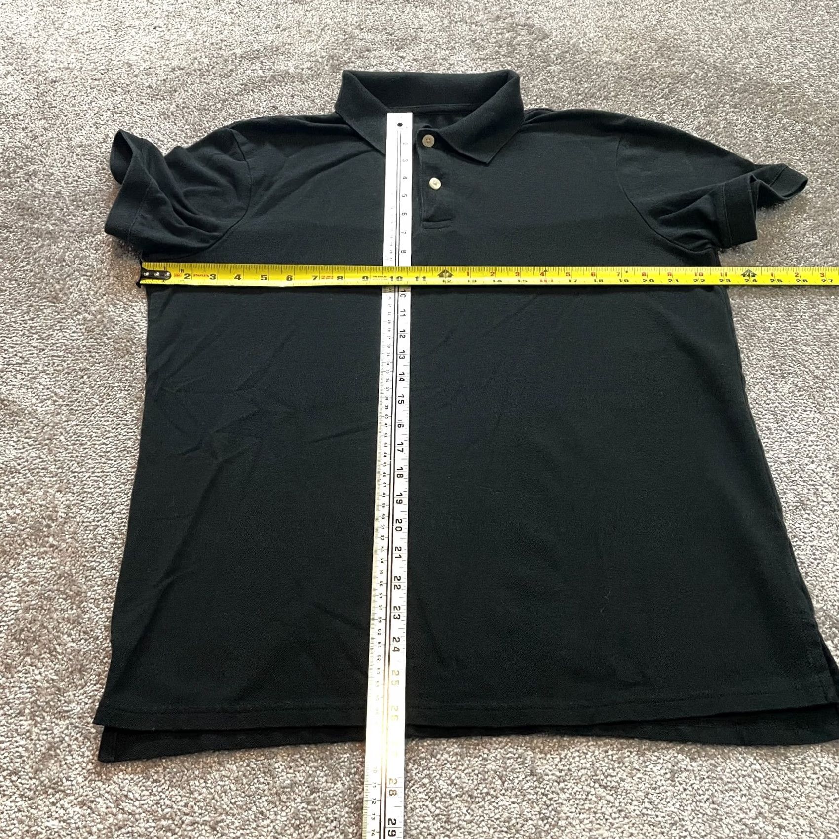 Vintage Goodfellow Polo Shirt Mens L Black Cotton Polyester Knit Short Sleeve Polo Size US L / EU 52-54 / 3 - 2 Thumbnail