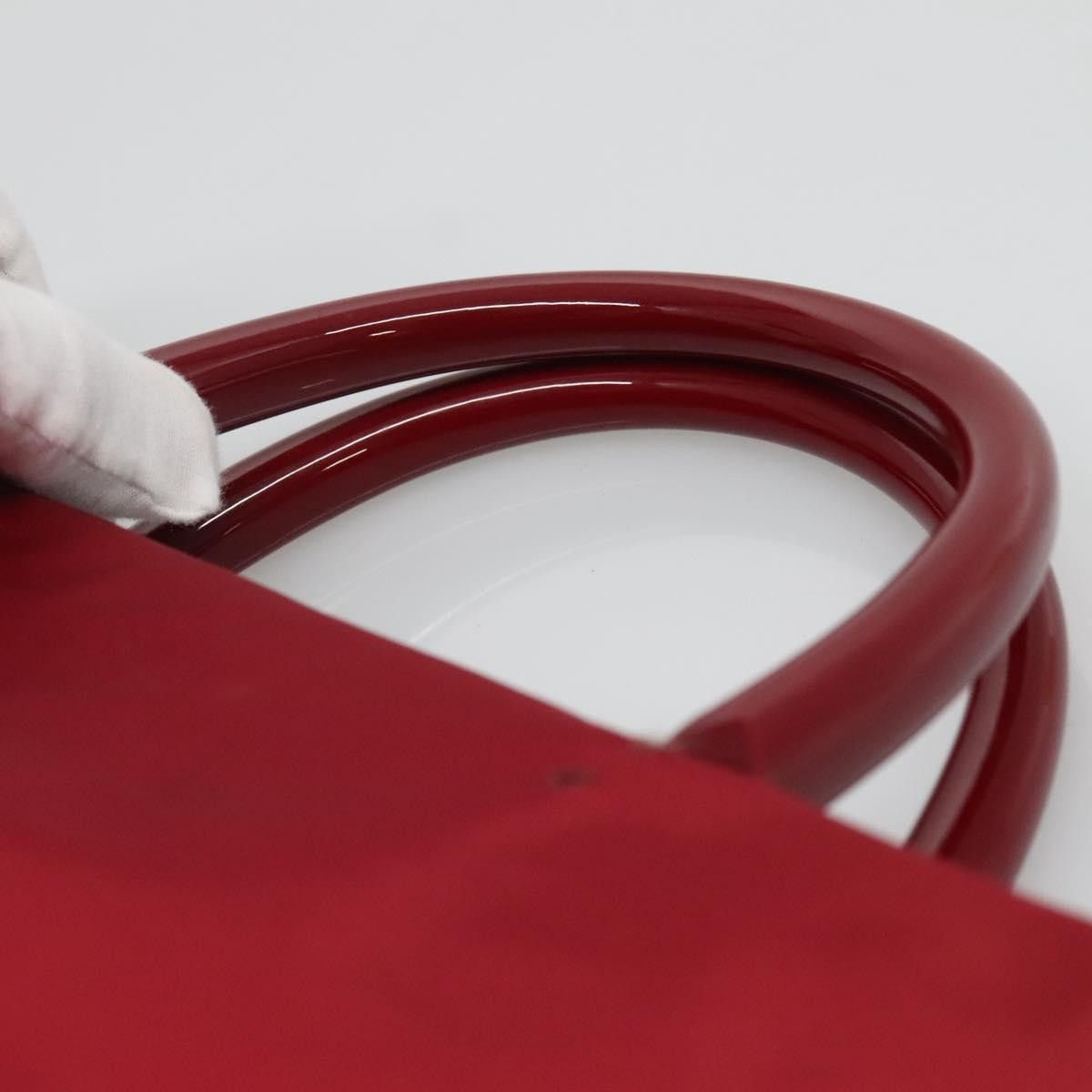 Prada PRADA Tote Bag Nylon Red Silver Size ONE SIZE - 8 Thumbnail