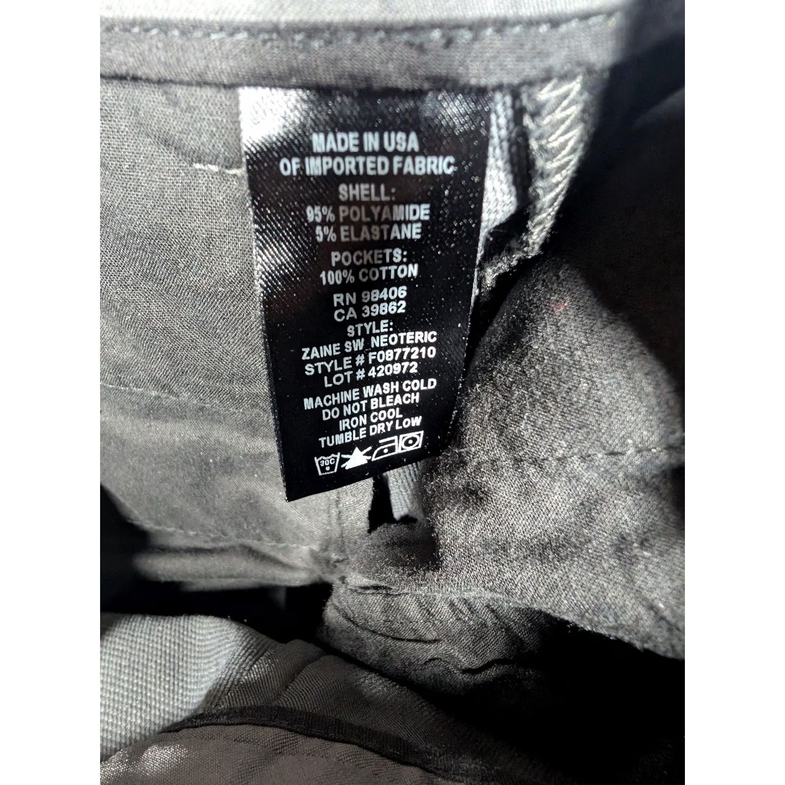 Theory Theory Mens Slim Fit Chino Pants 30x30 Gray Zaine SW Neoteric Chino Stretch Flat Front Pockets Slim Straight Casual Business Mens Size US 30 / EU 46 - 7 Thumbnail