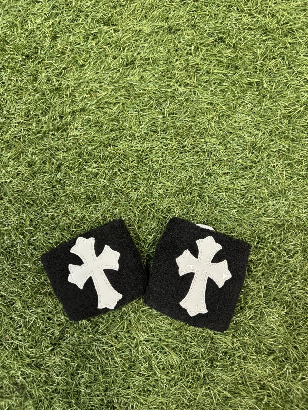 Chrome Hearts Chrome Hearts Leather Cross Patch Sweatbands Size ONE SIZE - 1 Thumbnail