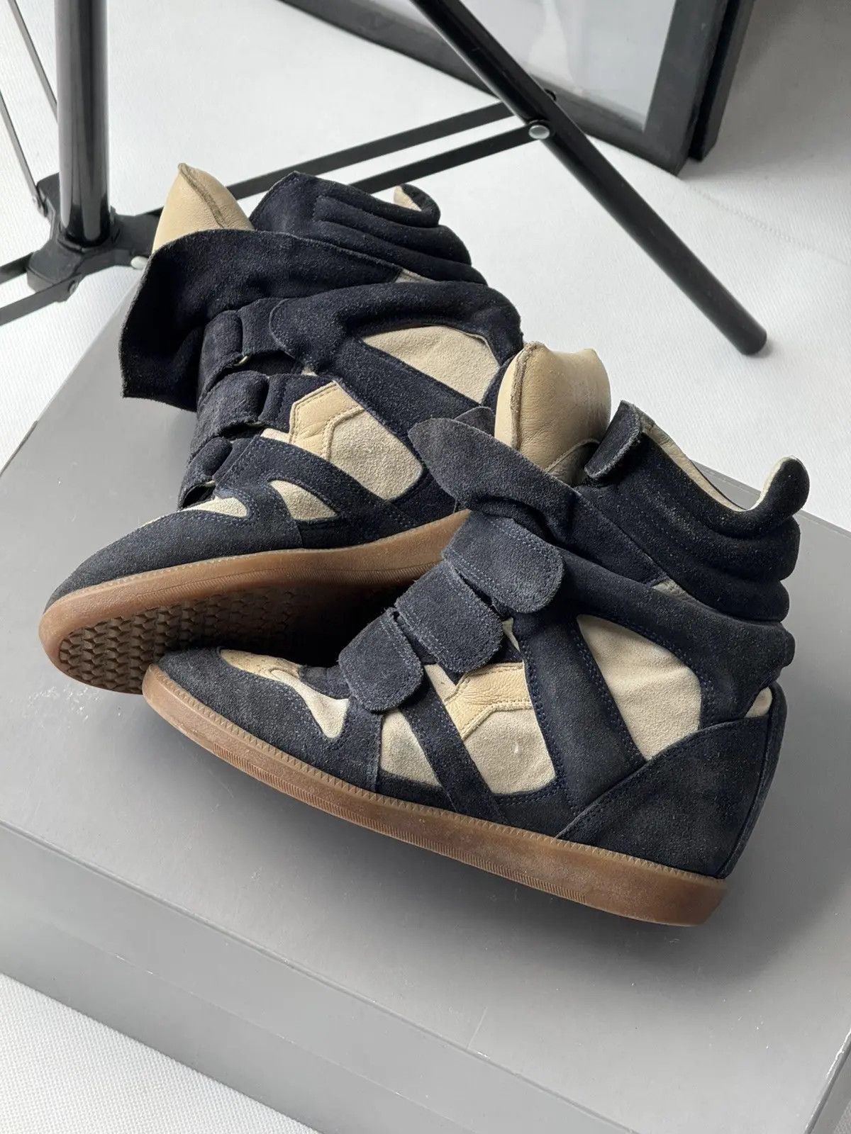 Isabel Marant Isabel Marant Bekett sneakers shoes Black Suede Wedge Size US 6 / IT 36 - 4 Thumbnail