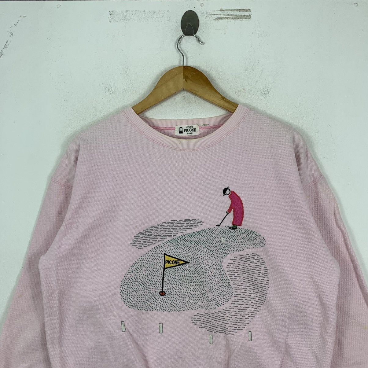 Vintage Vintage STUDIO PICONE ROMA Embroidered Sweatshirt Size US L / EU 52-54 / 3 - 3 Thumbnail