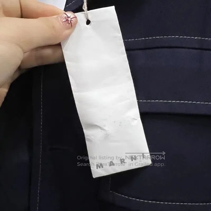 Marni Marni Navy Blue Cotton Long Sleeve Jacket . Size US M / EU 48-50 / 2 - 5 Thumbnail