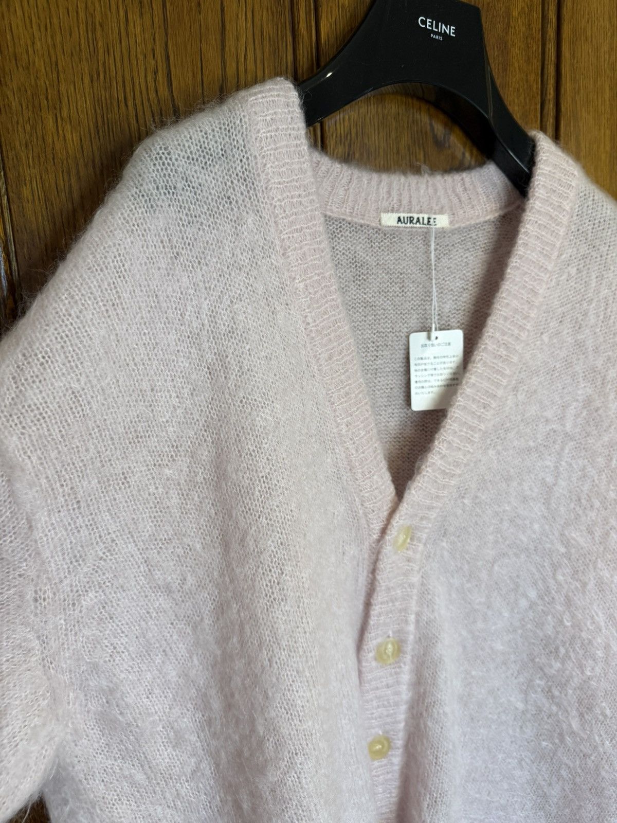 Auralee Grail Auralee pink Japan oversized pink cardigan 2 mohair Size US L / EU 52-54 / 3 - 12 Thumbnail