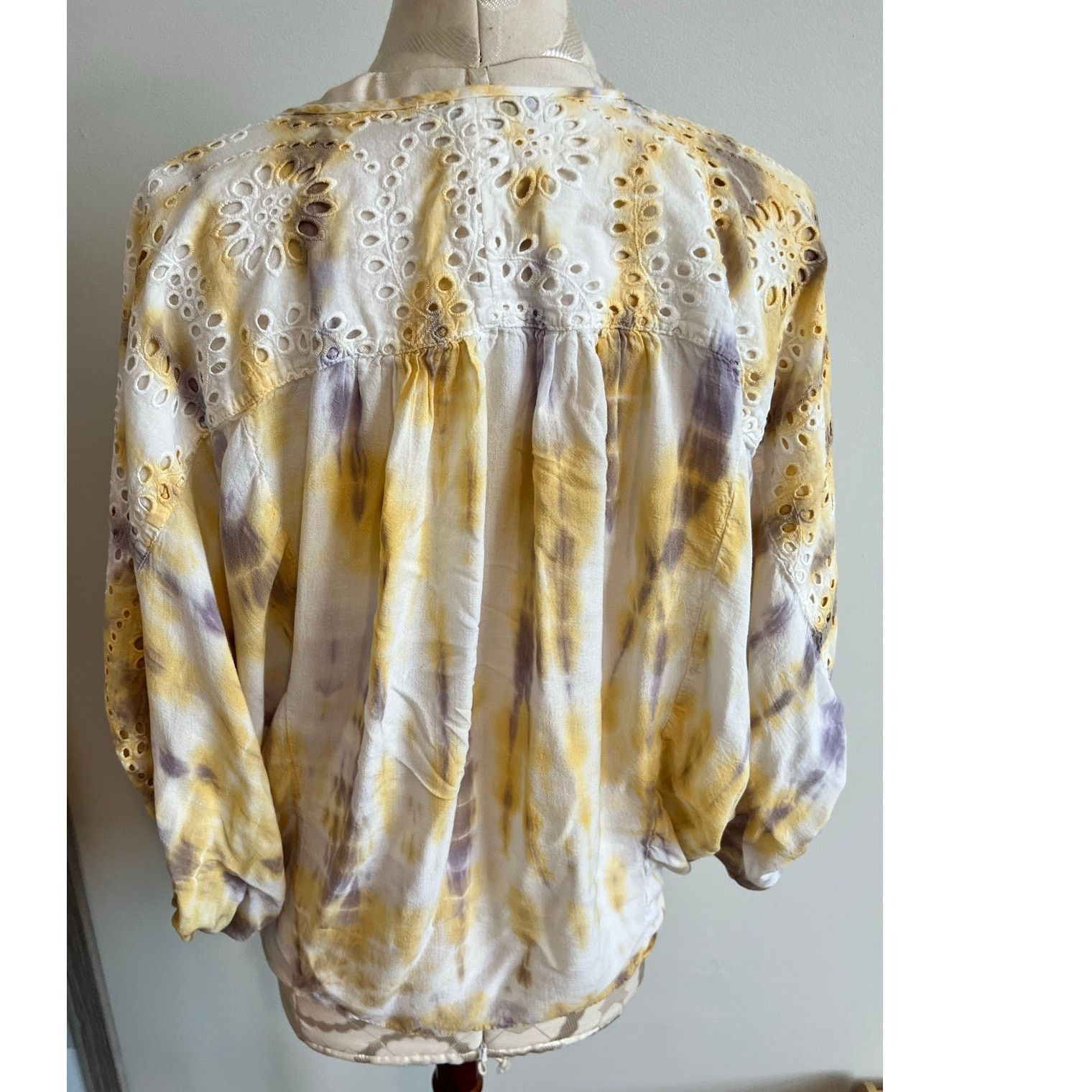 Young Fabulous & Broke Young Fabulous & Broke Yellow Tie Dye Blouse XS Size XS / US 0-2 / IT 36-38 - 4 Thumbnail