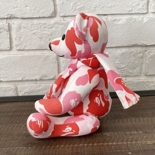 Bape BAPE ABC CAMO PINK Teddy Bear Plush Doll a bathing ape NIGO Size ONE SIZE - 5 Thumbnail