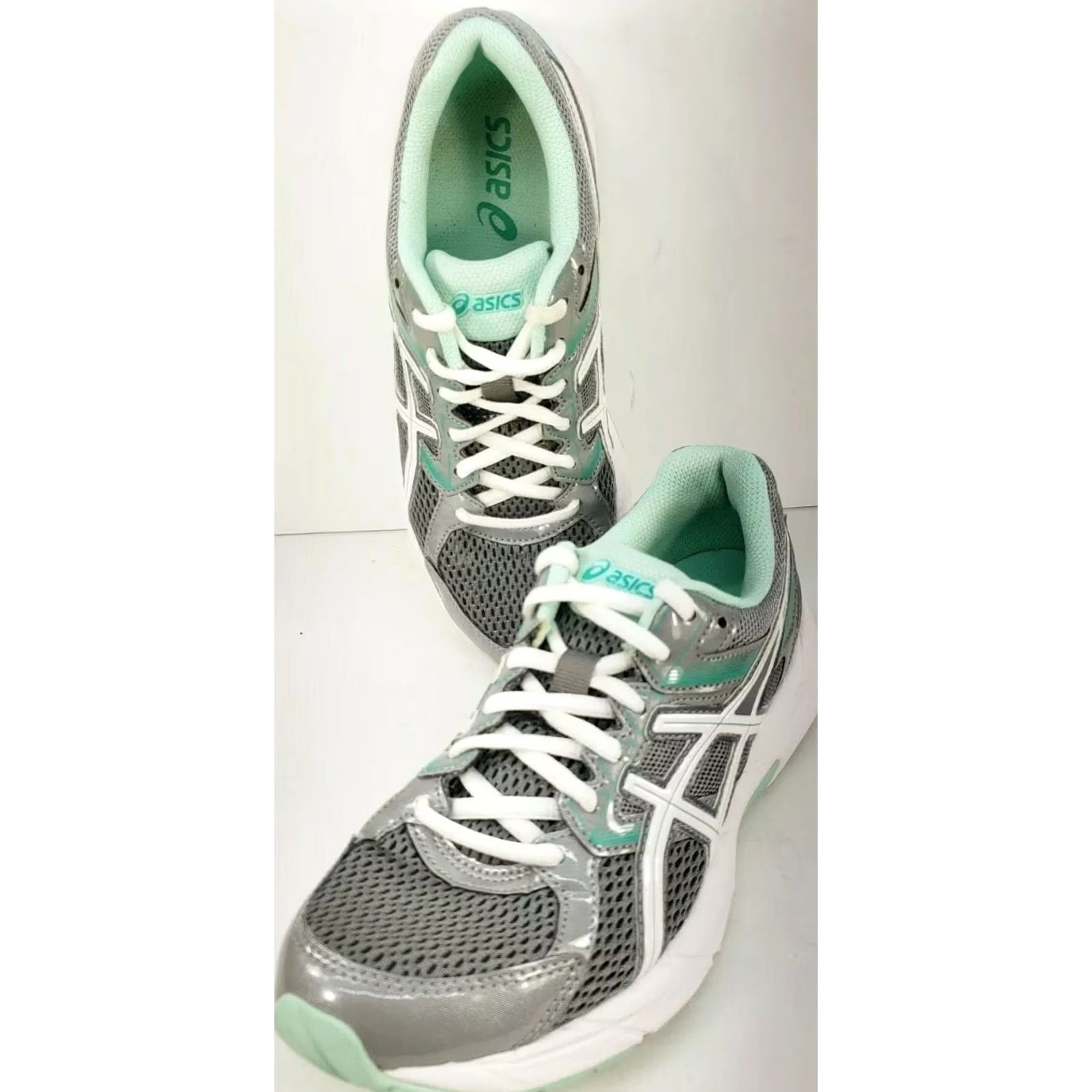 Asics Asics Running Shoe Women's 7.5D Gel Contend 3 Gray Teal Mint Green T5G5Q Size US 8 / IT 38 - 2 Thumbnail