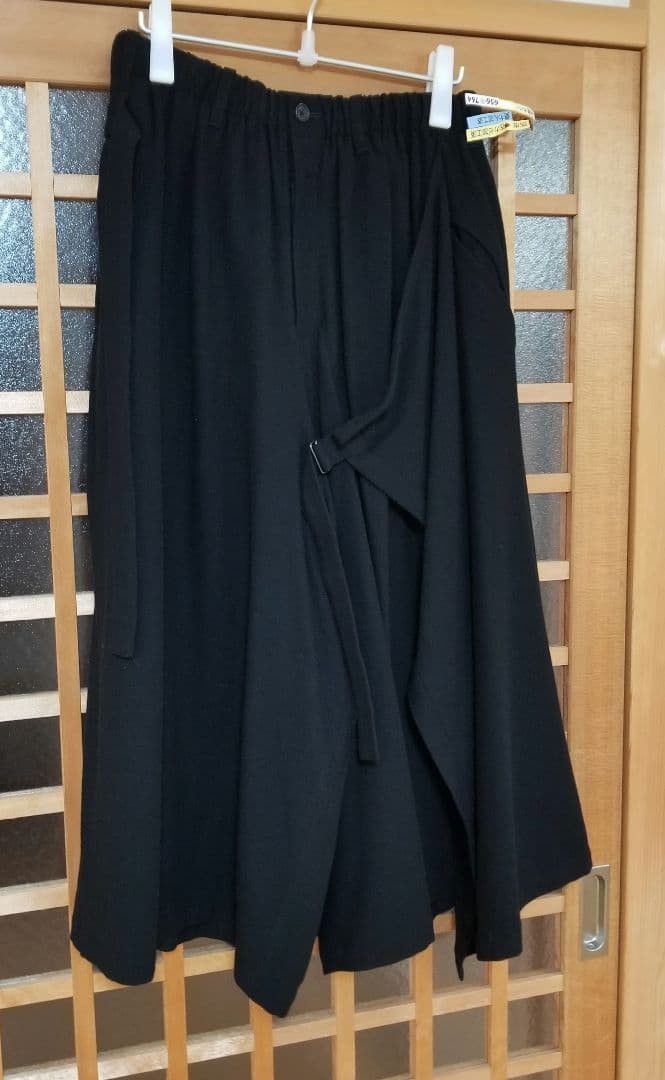 Yohji Yamamoto POUR HOMME 24AW Wool Flannel Drape Pants HO-P75-550 Size US 35 - 3 Thumbnail