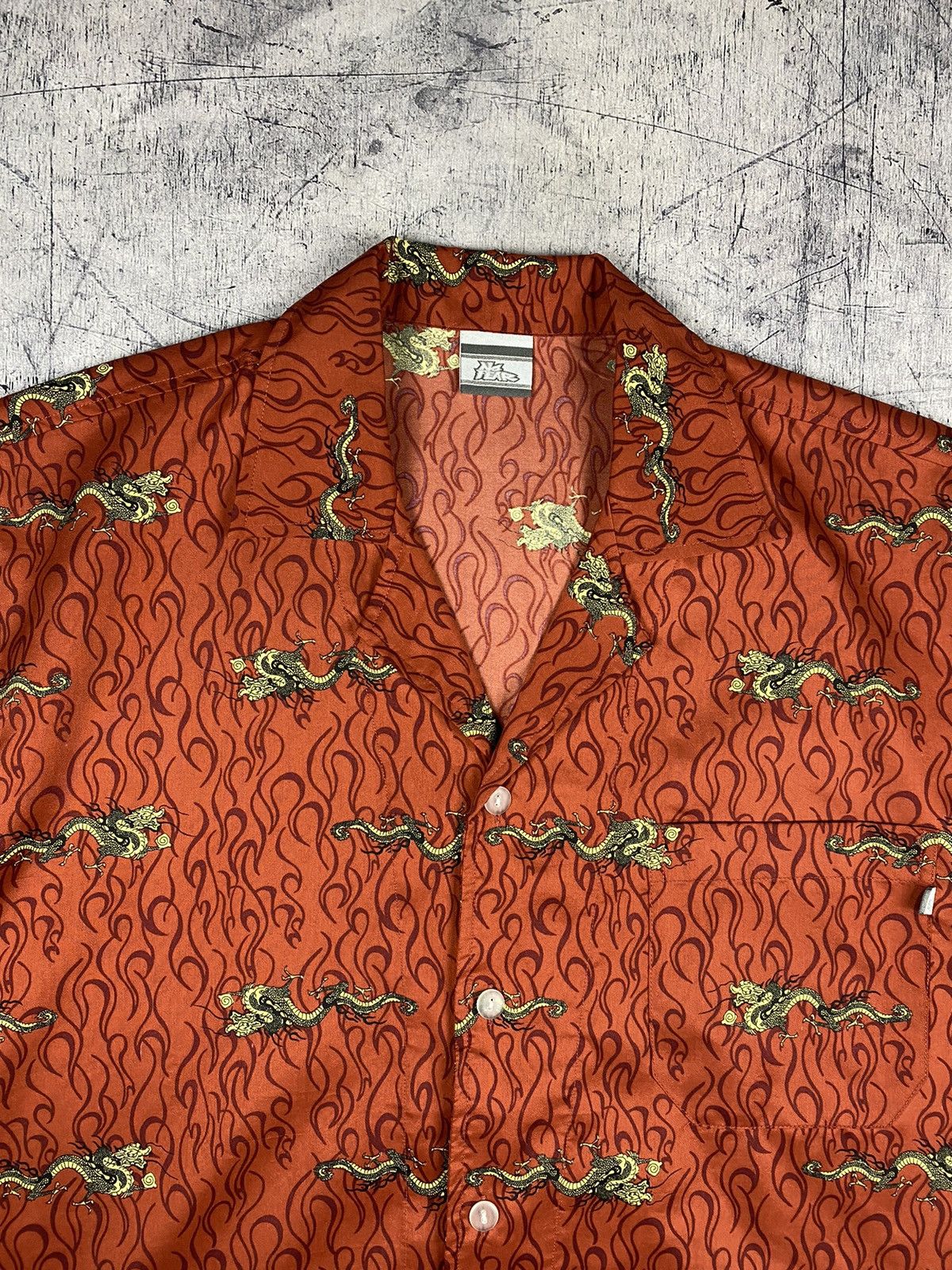 Japanese Brand × No Fear × Vintage Vintage No Fear Japanese Style Dragon Print Shirt Size US M / EU 48-50 / 2 - 4 Thumbnail