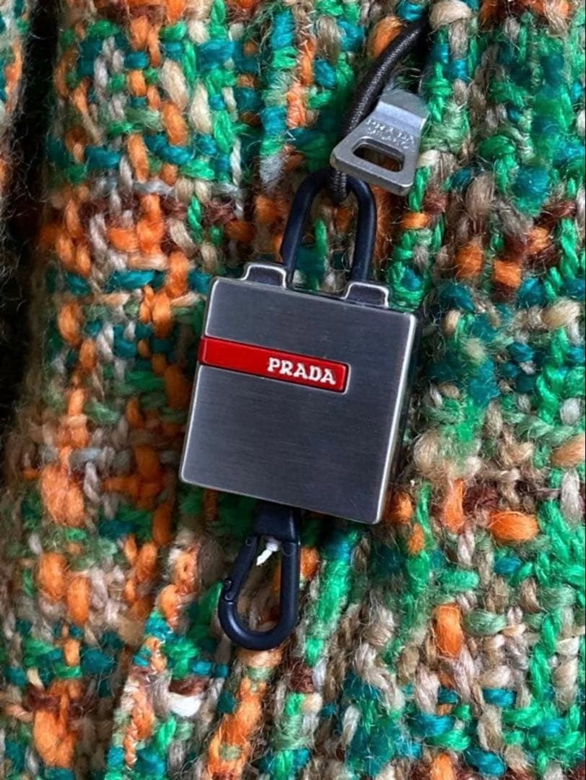 Prada Prada 2000s Sport Line Tweed Green Orange Wool Hooded Jacket Size M / US 6-8 / IT 42-44 - 5 Thumbnail