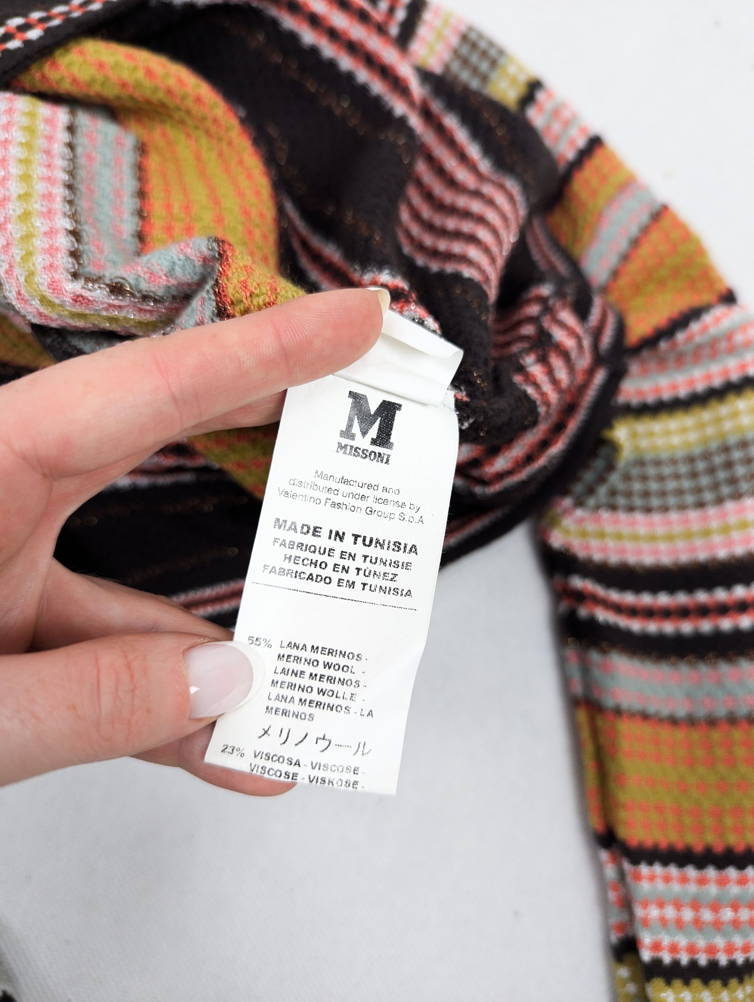 Missoni Missoni colorfull dress wool viscose Size L / US 10 / IT 46 - 8 Thumbnail