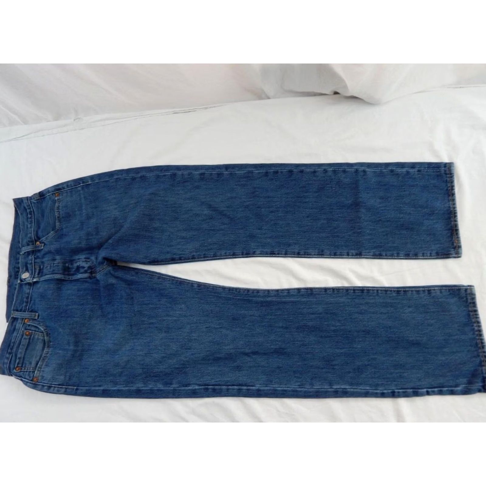 Levi's 501 Big E Jeans Straight Blue Waist 34 Leg 32 W34 L32 Button Fly, Men's — image 5 of 6