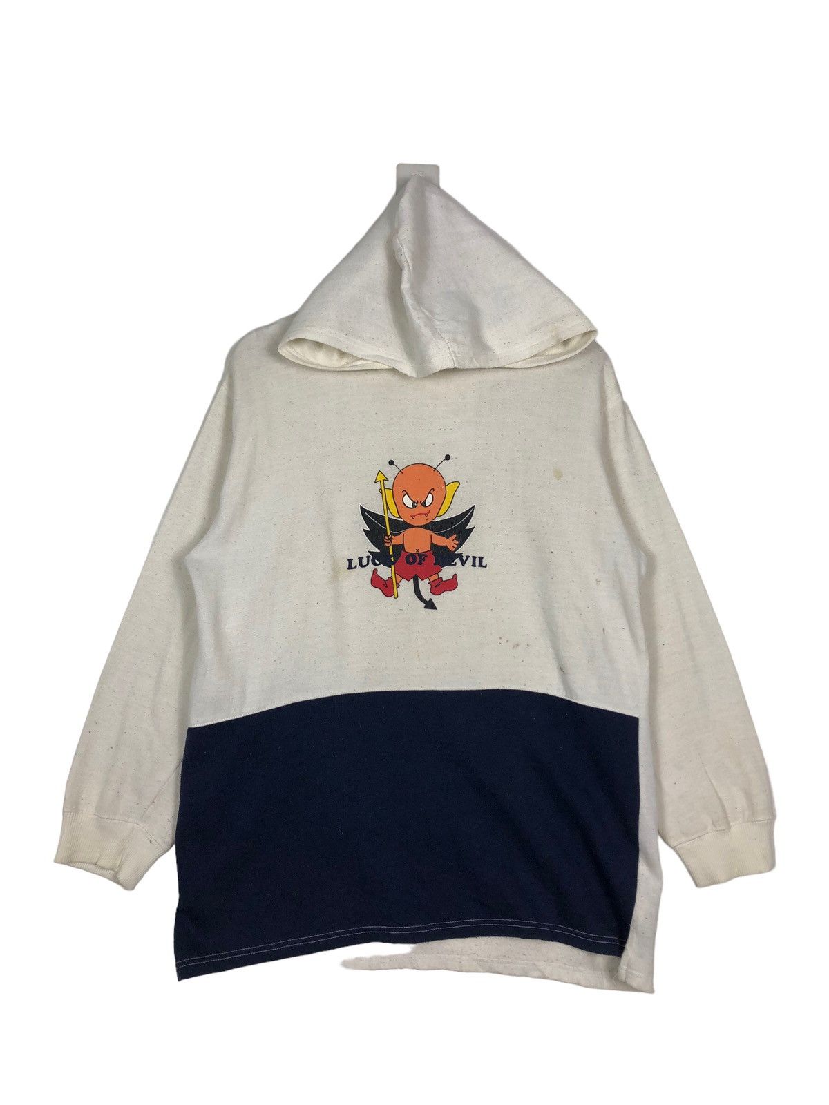 Buzz Rickson's 🔥Vintage Luck Of Devils Hoodie Big Logo Pull Over Size US M / EU 48-50 / 2 - 1 Thumbnail