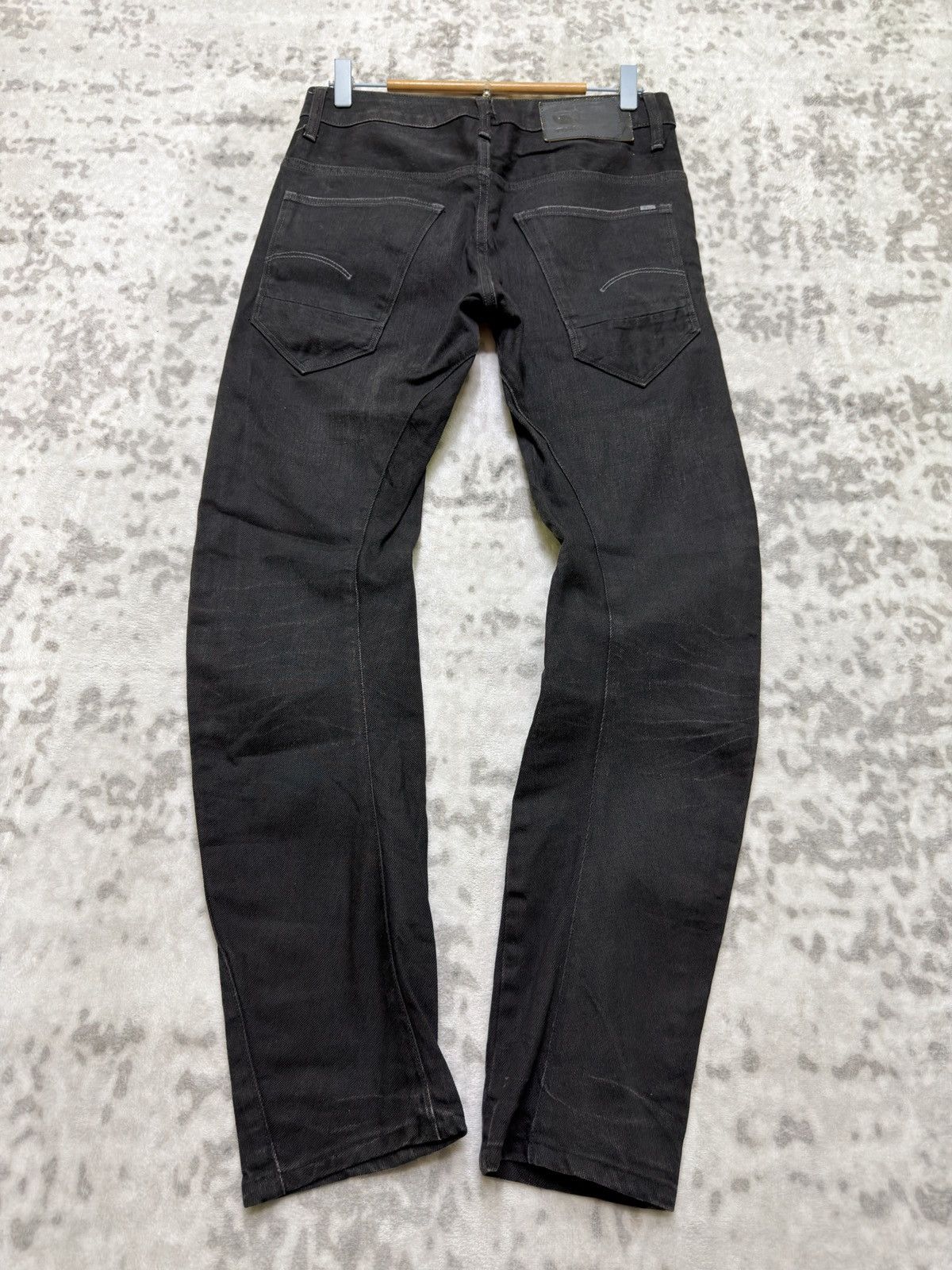 G-Star G-Star RAW Arc 3D Slim Black Faded Denim Ergonomic Fit Size US 28 / EU 44 - 2 Thumbnail