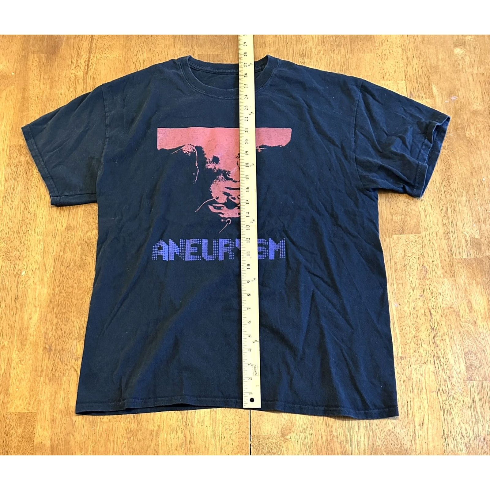 Gildan Gildan Aneurysm Band Shirt Large Black Men T-Shirt Solid Short Sleeve Regular Fit Collared Pre-owned L Size US L / EU 52-54 / 3 - 6 Thumbnail
