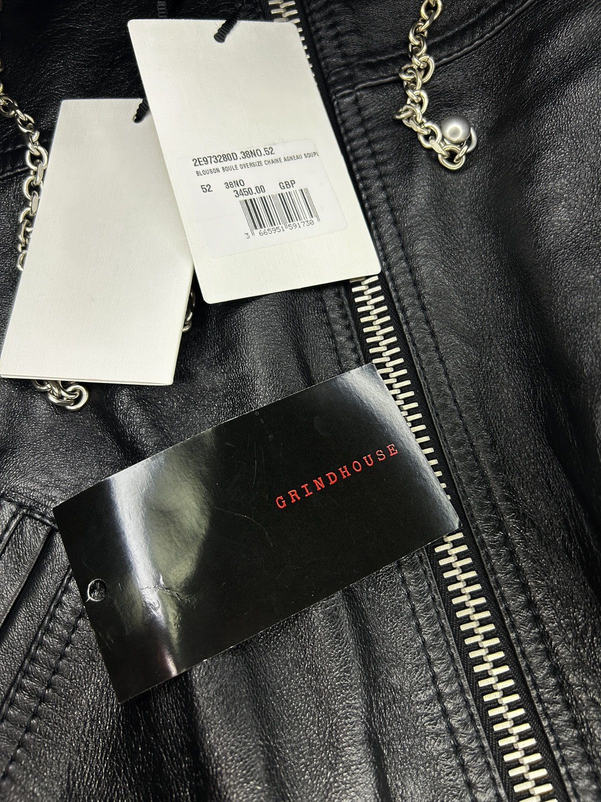 Celine F/W 21 Chained Leather Bomber Size US L / EU 52-54 / 3 - 24 Thumbnail