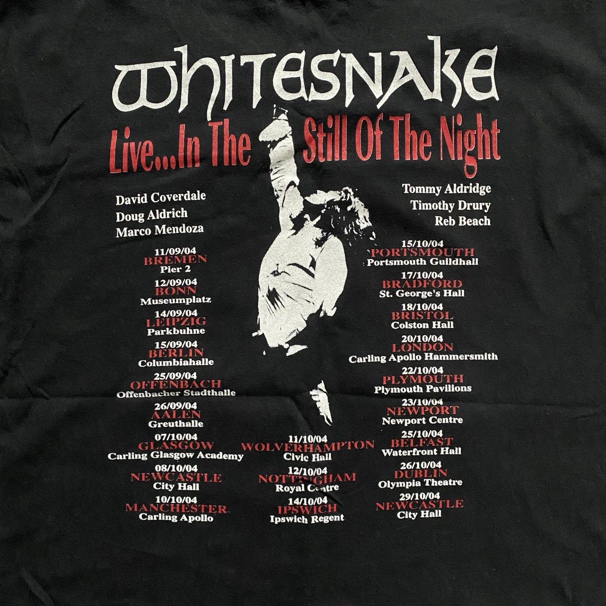Band Tees VINTAGE Y2K WHITE SNAKE RARE TOUR AMAZING FADED T SHIRT 16 Size US XL / EU 56 / 4 - 5 Thumbnail
