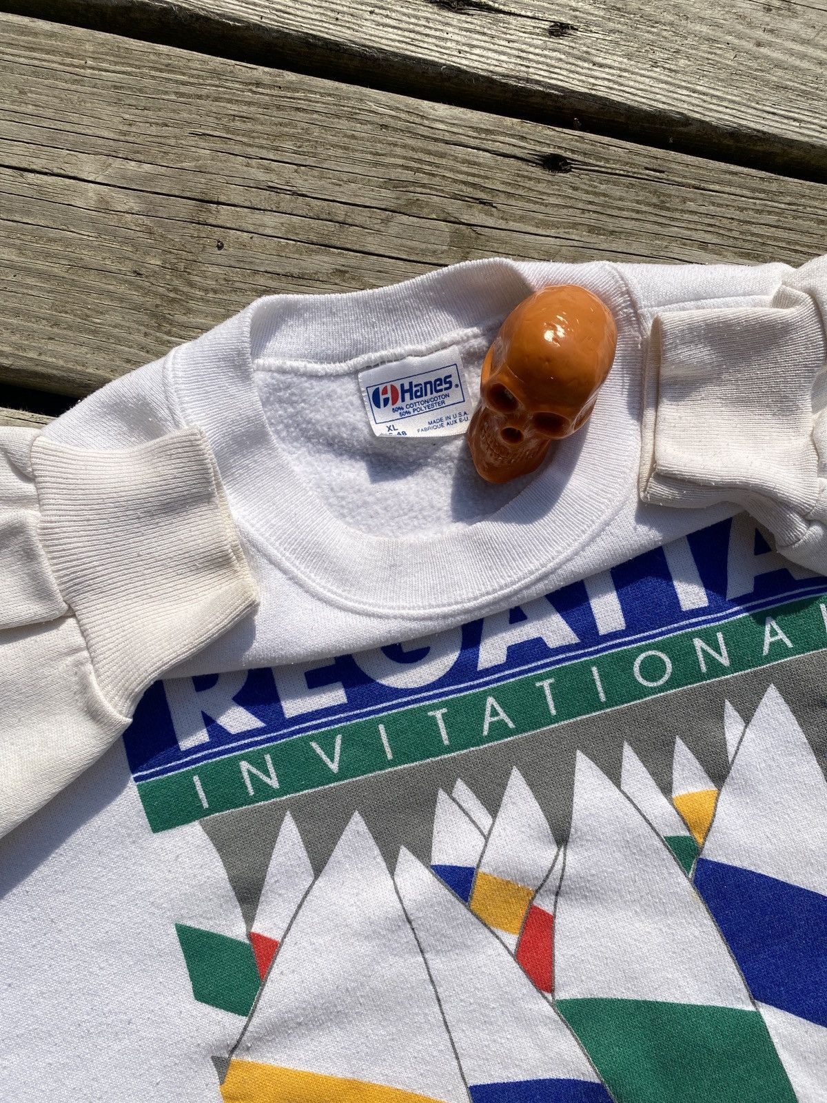 Hanes × Vintage 80s Regatta San Francisco sailing art sweatshirt sz XL Size US XL / EU 56 / 4 - 3 Thumbnail