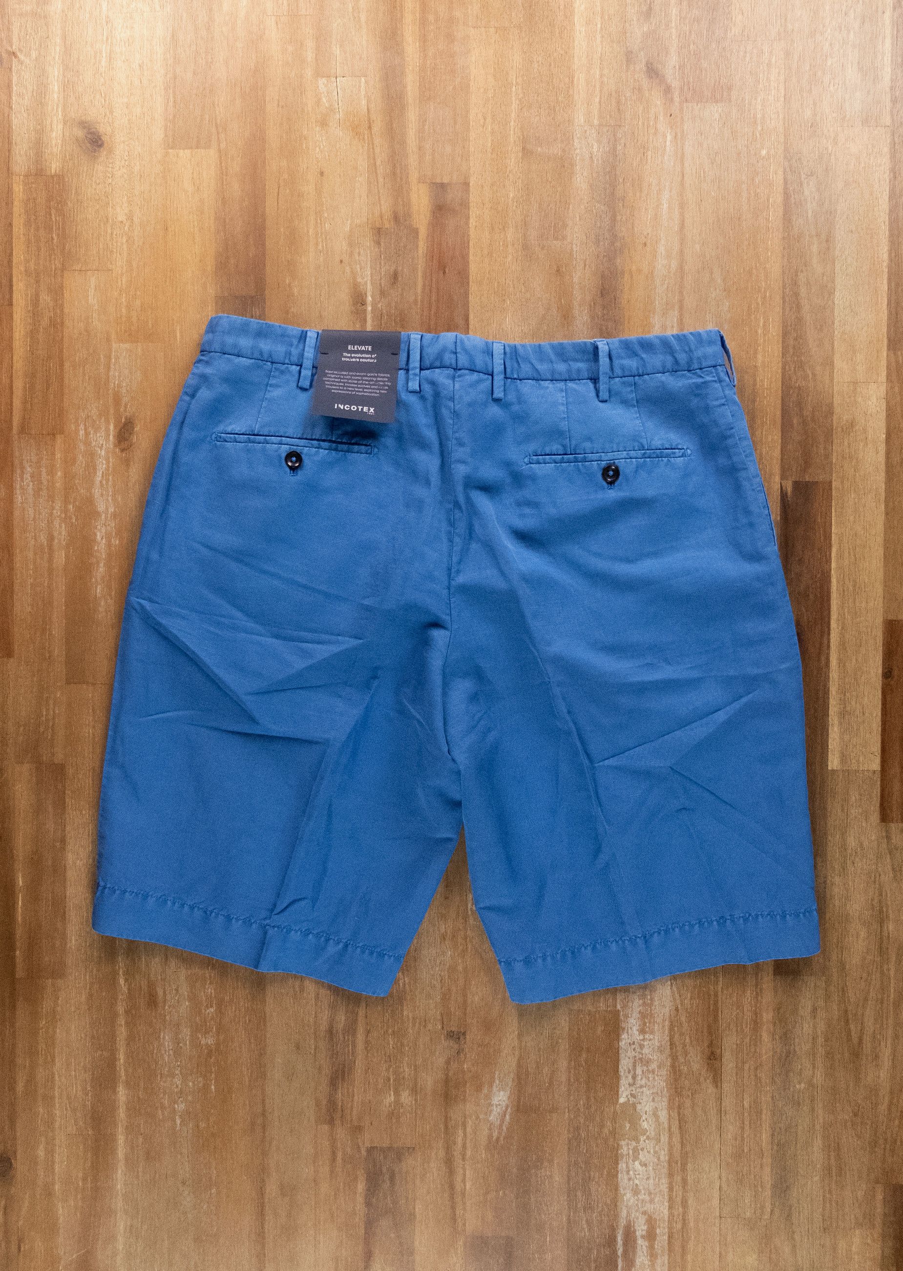 Incotex INCOTEX blue chinolino linen cotton blend bermuda shorts 34 Size US 34 / EU 50 - 6 Thumbnail