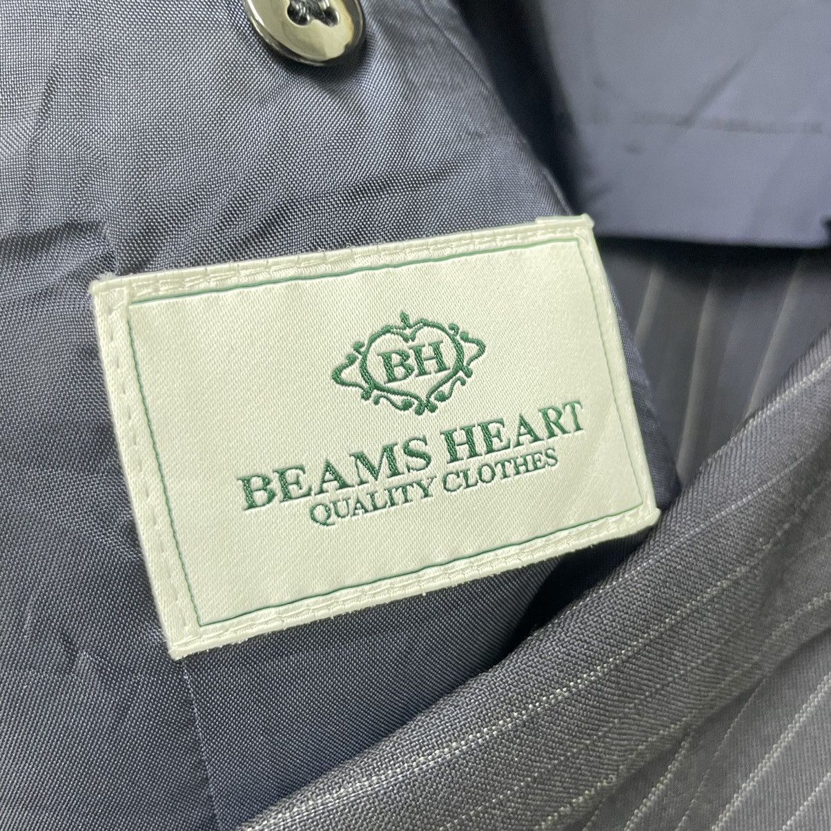 Beams Plus × Japanese Brand × Suitsupply 💥Vintage Beams Heart Stripe Jacket Size US M / EU 48-50 / 2 - 5 Thumbnail