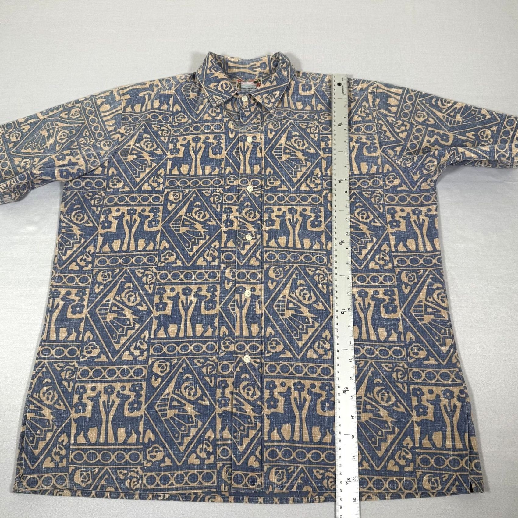 Reyn Spooner Reyn Spooner Shirt Mens Large Blue Hawaiian Button Up Commemorative Classics 90s Size US L / EU 52-54 / 3 - 5 Thumbnail