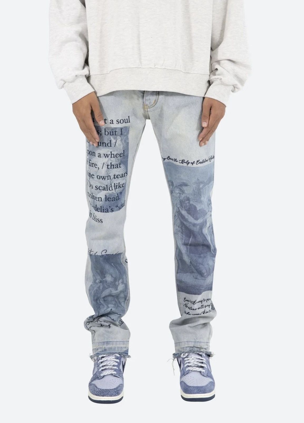 MNML MNML D243 STRAIGHT SHAKESPEARE DENIM LIGHT BLUE JEANS Size US 36 / EU 52 - 6 Thumbnail