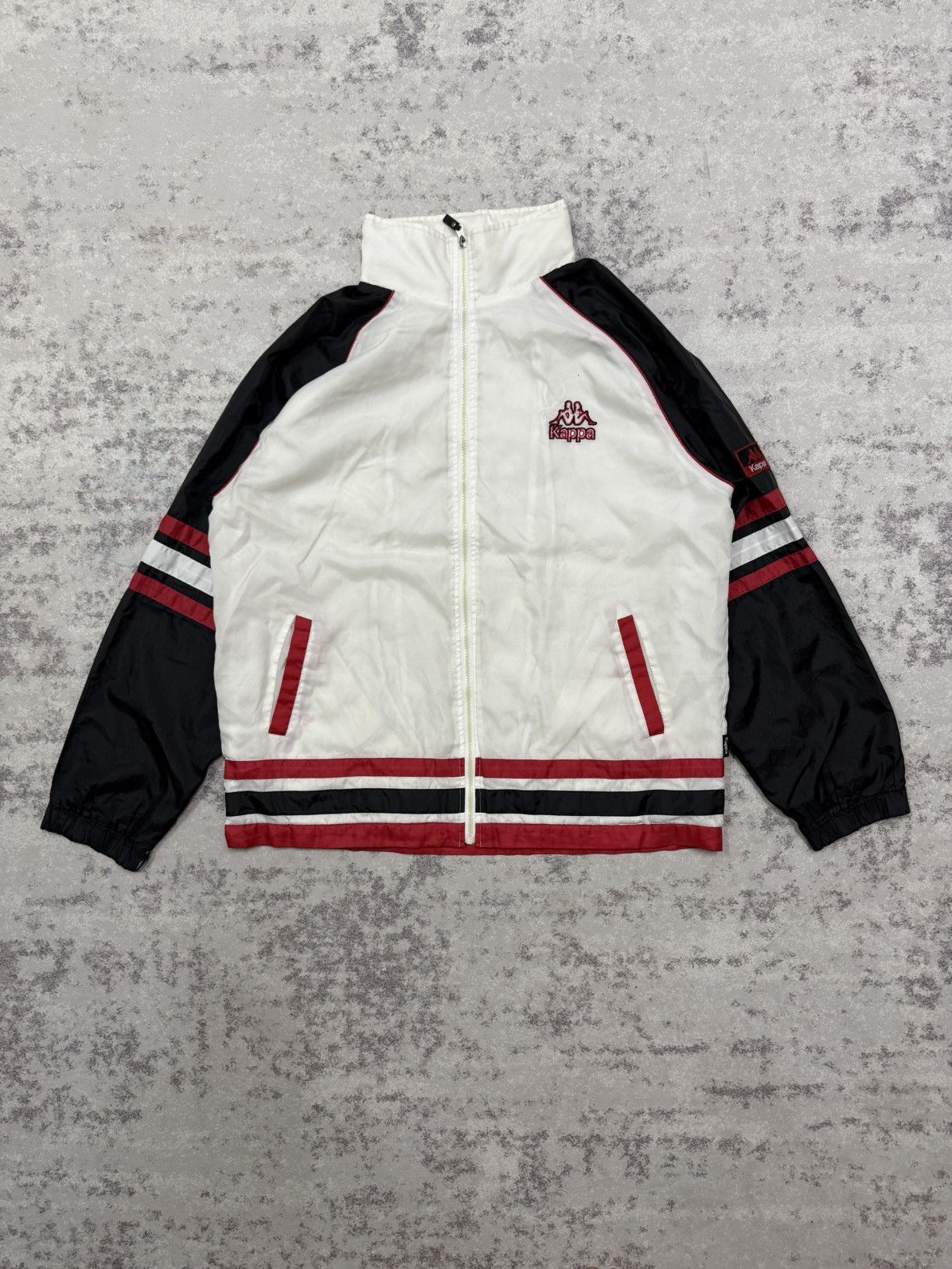 Kappa Vintage 90s Kappa Embroidery Logo Windbreaker Jacket Size US XXL / EU 58 / 5 - 3 Thumbnail