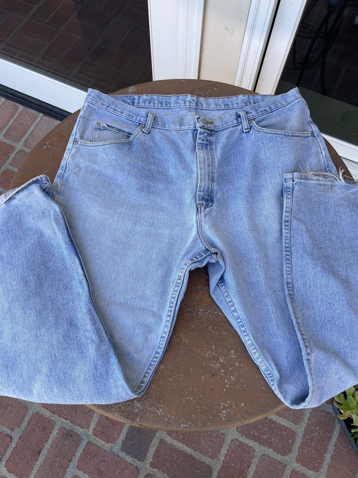 Levi's × Vintage × Wrangler Men’s vintage Wrangler blue denim light wash jeans jeans Size US 40 / EU 56 - 5 Thumbnail