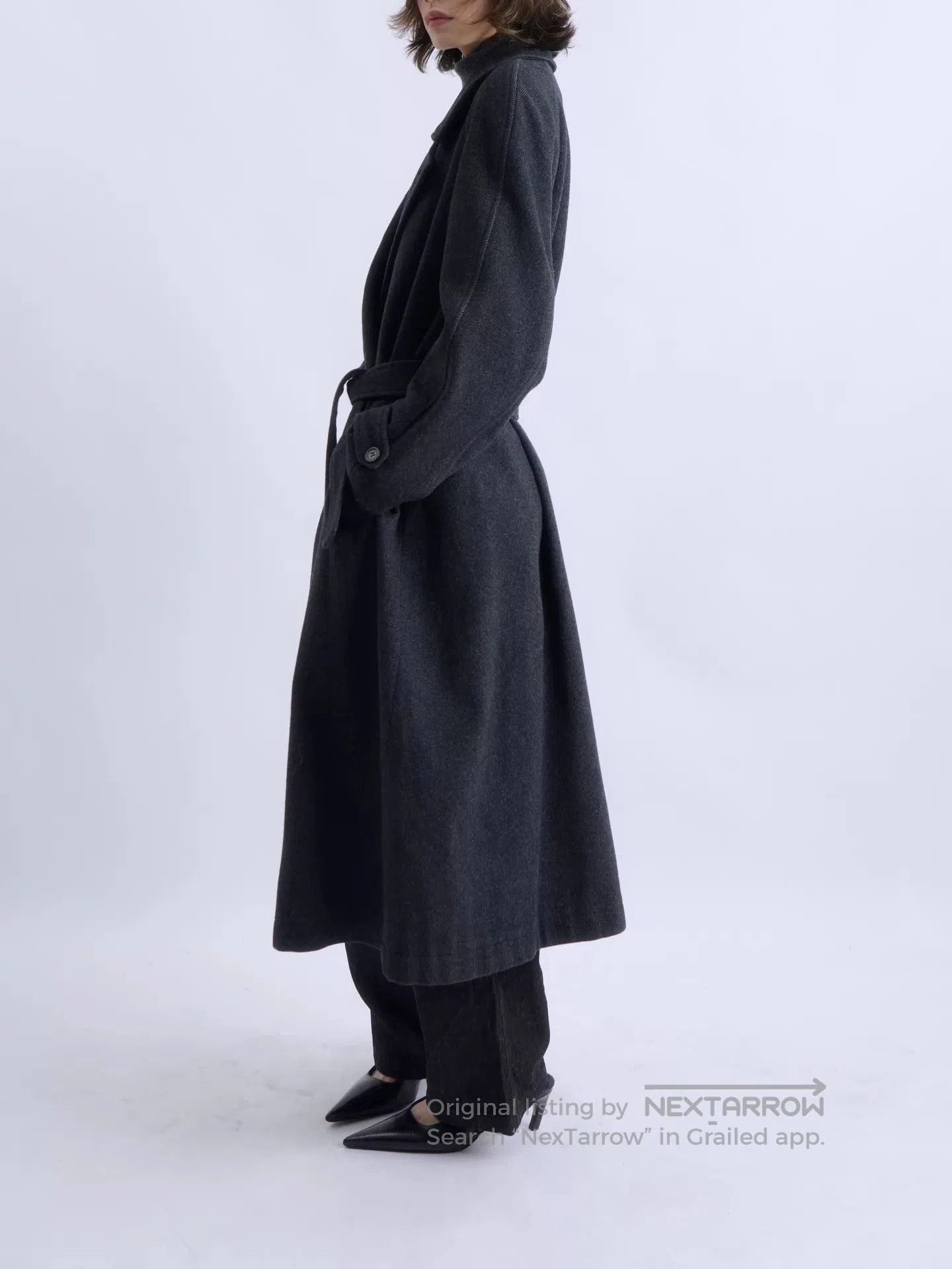 Kenzo Black Long Double-Breasted Coat Size S. Size US S / EU 44-46 / 1 - 4 Thumbnail