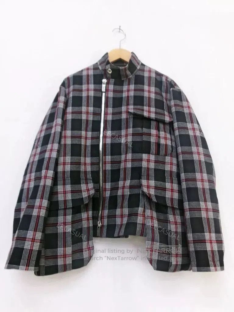Noir Kei Ninomiya Noir Kei Ninomiya Black Plaid Jacket. Size S / US 4 / IT 40 - 2 Thumbnail