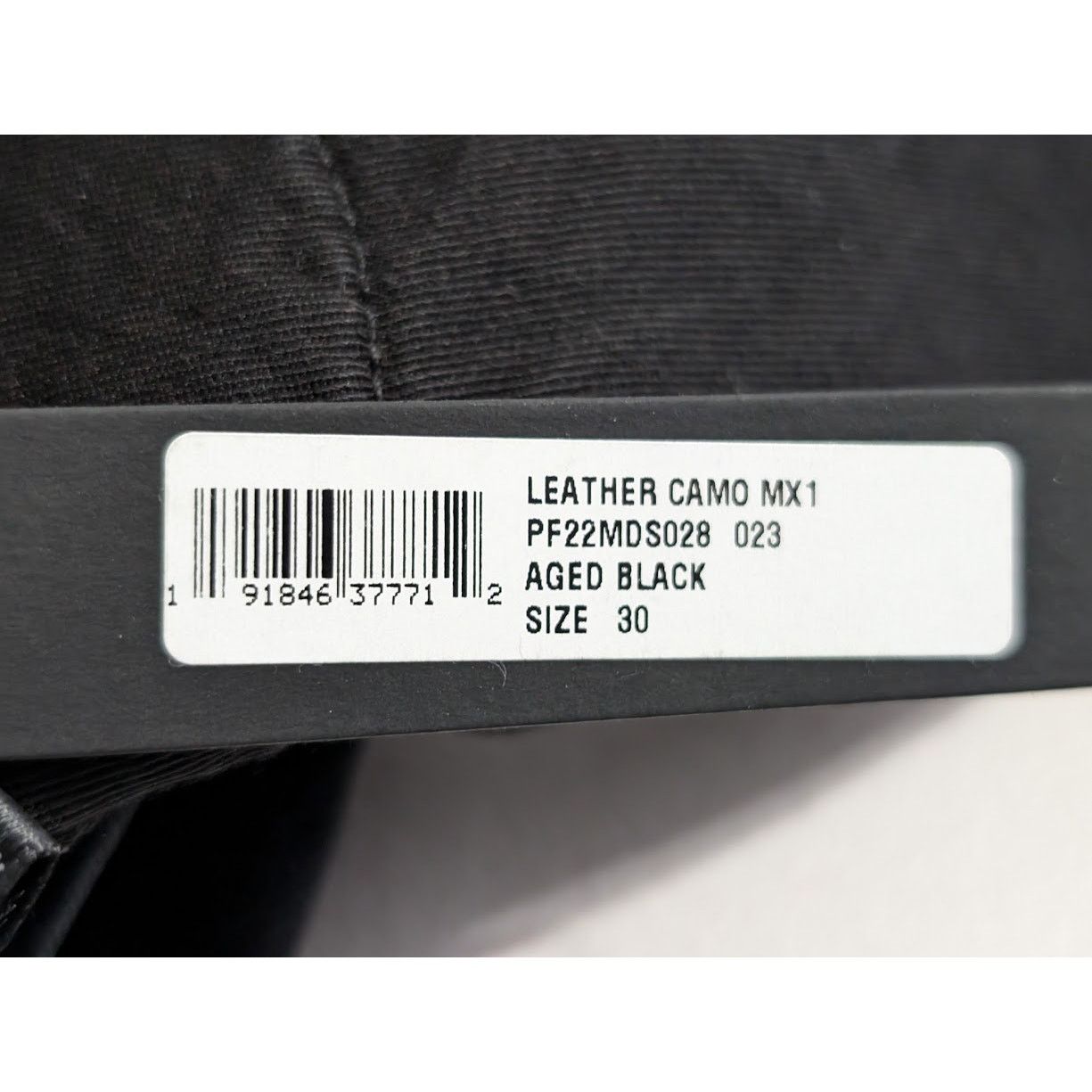 Amiri o1rshd1 Leather Camo MX1 Jean in Aged Black Size US 30 / EU 46 - 23 Thumbnail