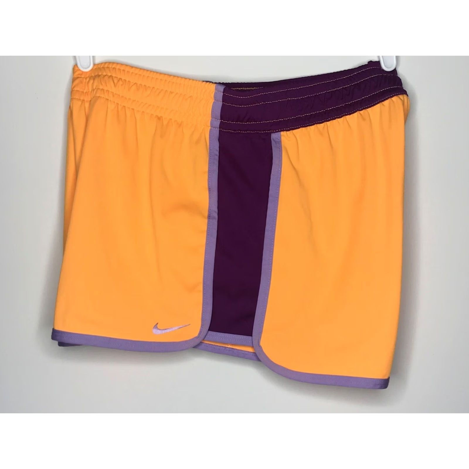 Nike Nike Shorts Large Orange Purple Athletic Running Gym Women's Size 36" / US 14 / IT 50 - 2 Thumbnail