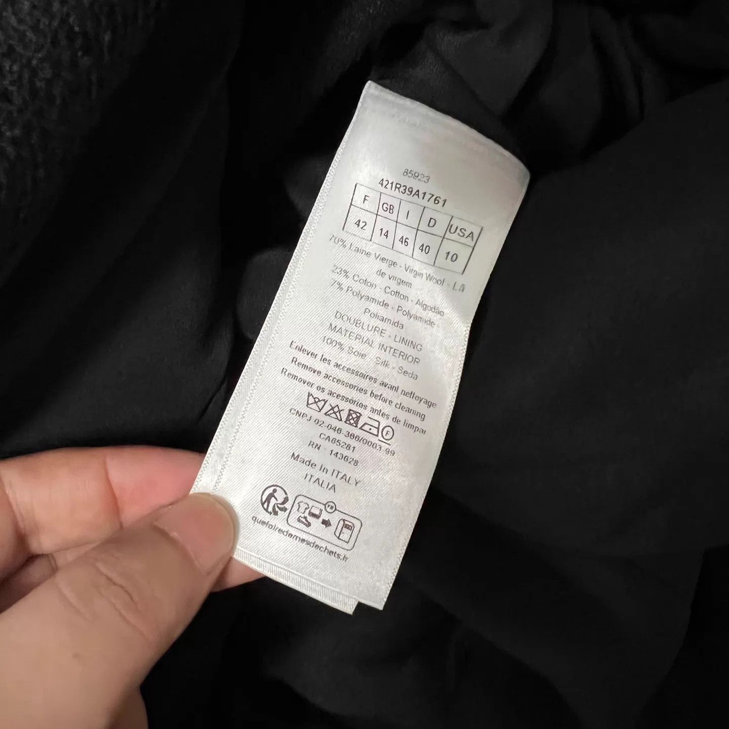 Dior Dior Black Wool Blend Silk Lined Vest Dress 42 New With Tags Size M / US 6-8 / IT 42-44 - 6 Thumbnail