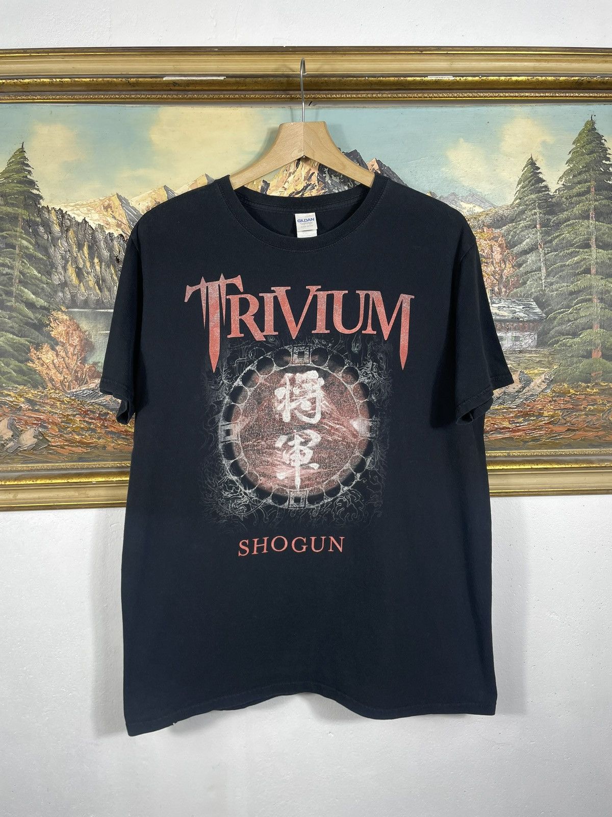 Band Tees × Vintage Trivium Shogun Black T-shirt Tee Merch 2008 Metal Rock Heavy Size US L / EU 52-54 / 3 - 1 Thumbnail