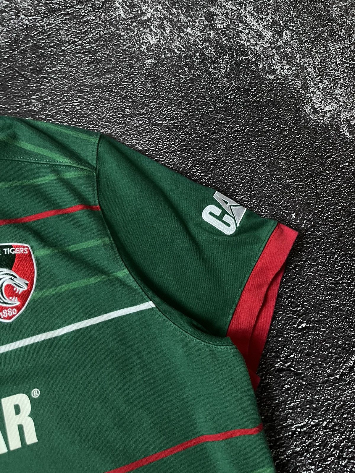 Canterbury of New Zealand Vintage Canterbury Leicester Tigers Caterpillar Rugby Polo Size US XXL / EU 58 / 5 - 4 Thumbnail