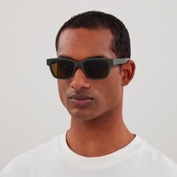 Gucci 🕶️ New Gucci GG1716S 001 Sunglasses - Black Frame, Grey Size ONE SIZE - 3 Thumbnail