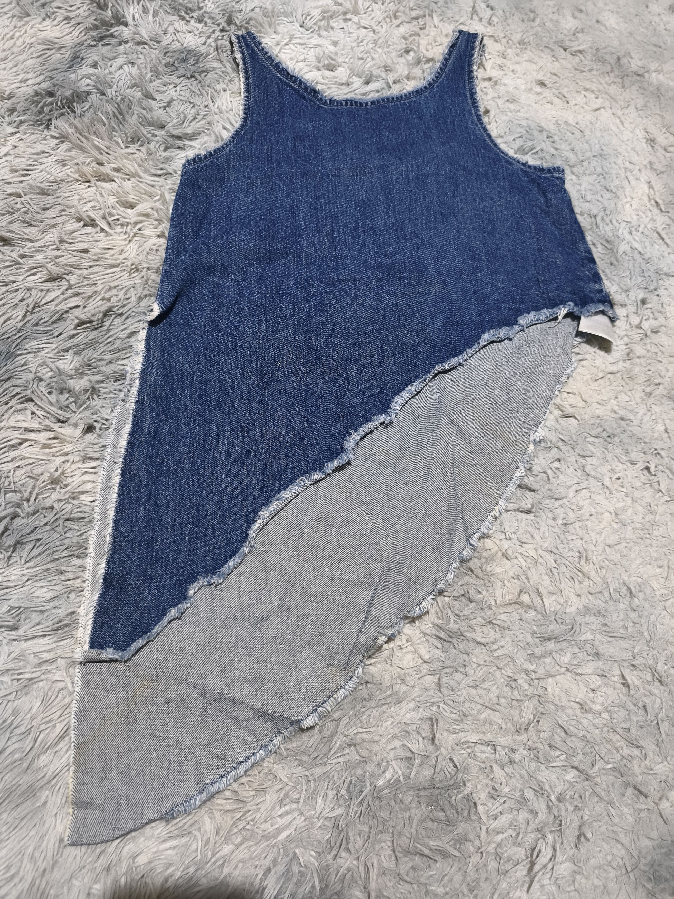 Alexander McQueen Alexander McQueen MCQ Denim Asymmetrical Top Size XS / US 0-2 / IT 36-38 - 5 Thumbnail