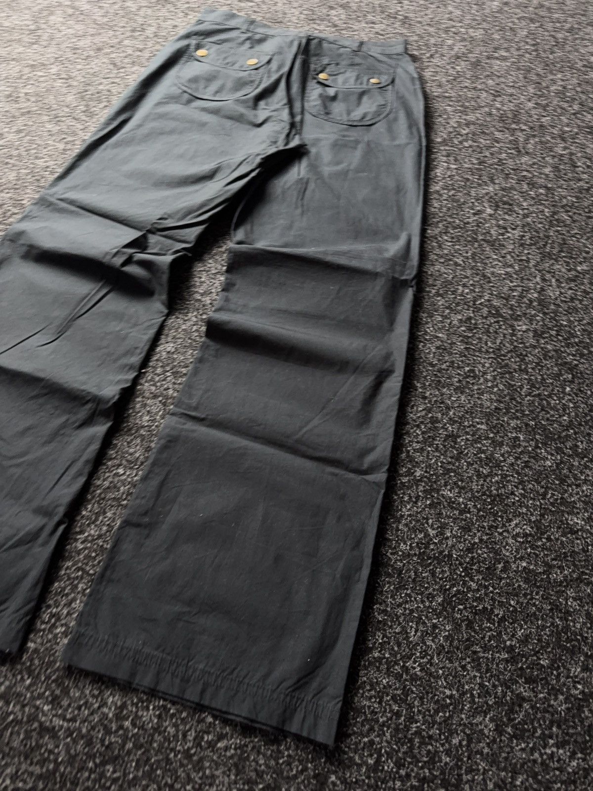 Japanese Brand Gothic Opium Punk Flared Japanese Avant Garde Pants Y2K 00s Size 30" / US 8 / IT 44 - 7 Thumbnail