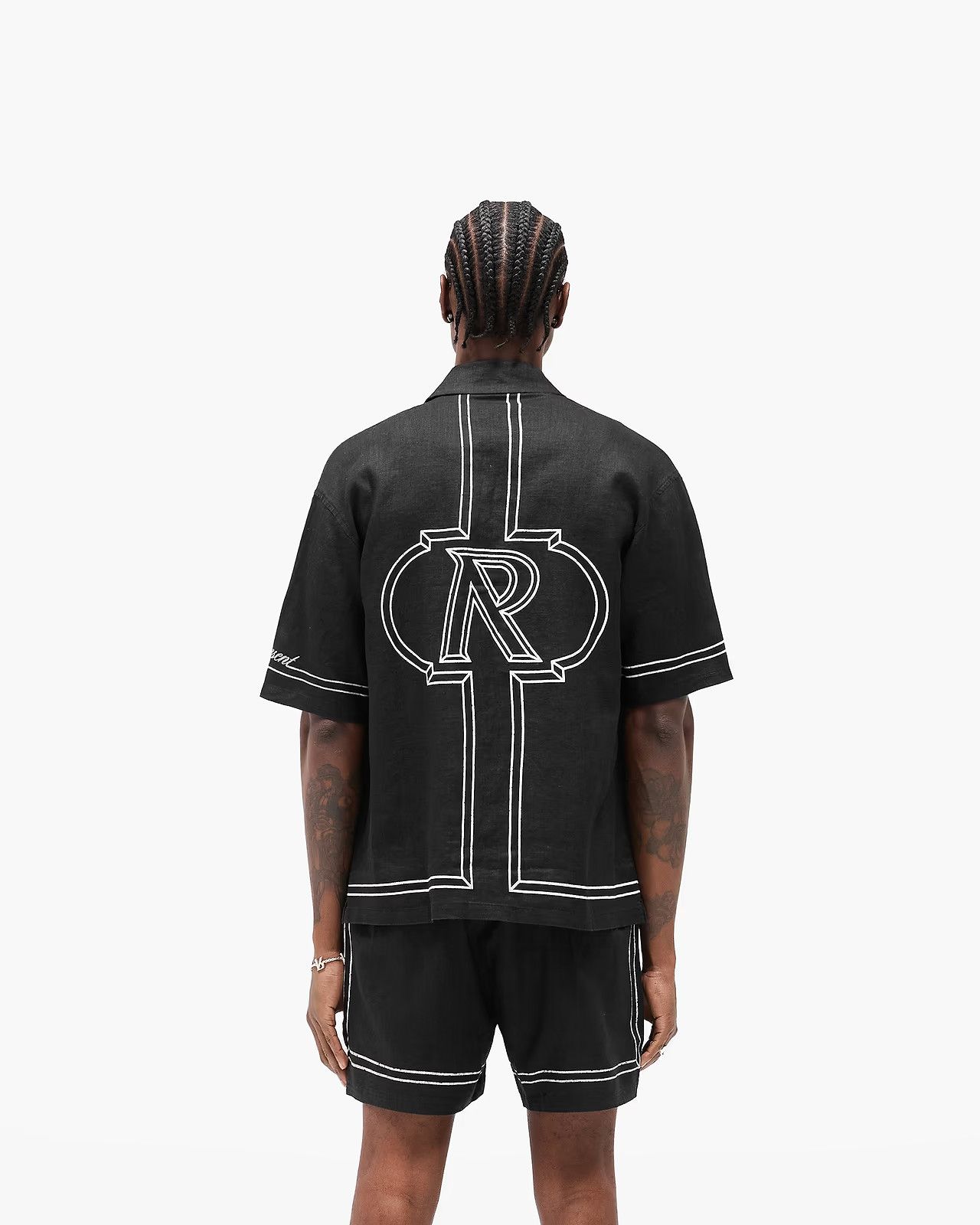 Represent Clo. o1mle1125 Border Shirt in Black Size US S / EU 44-46 / 1 - 5 Thumbnail